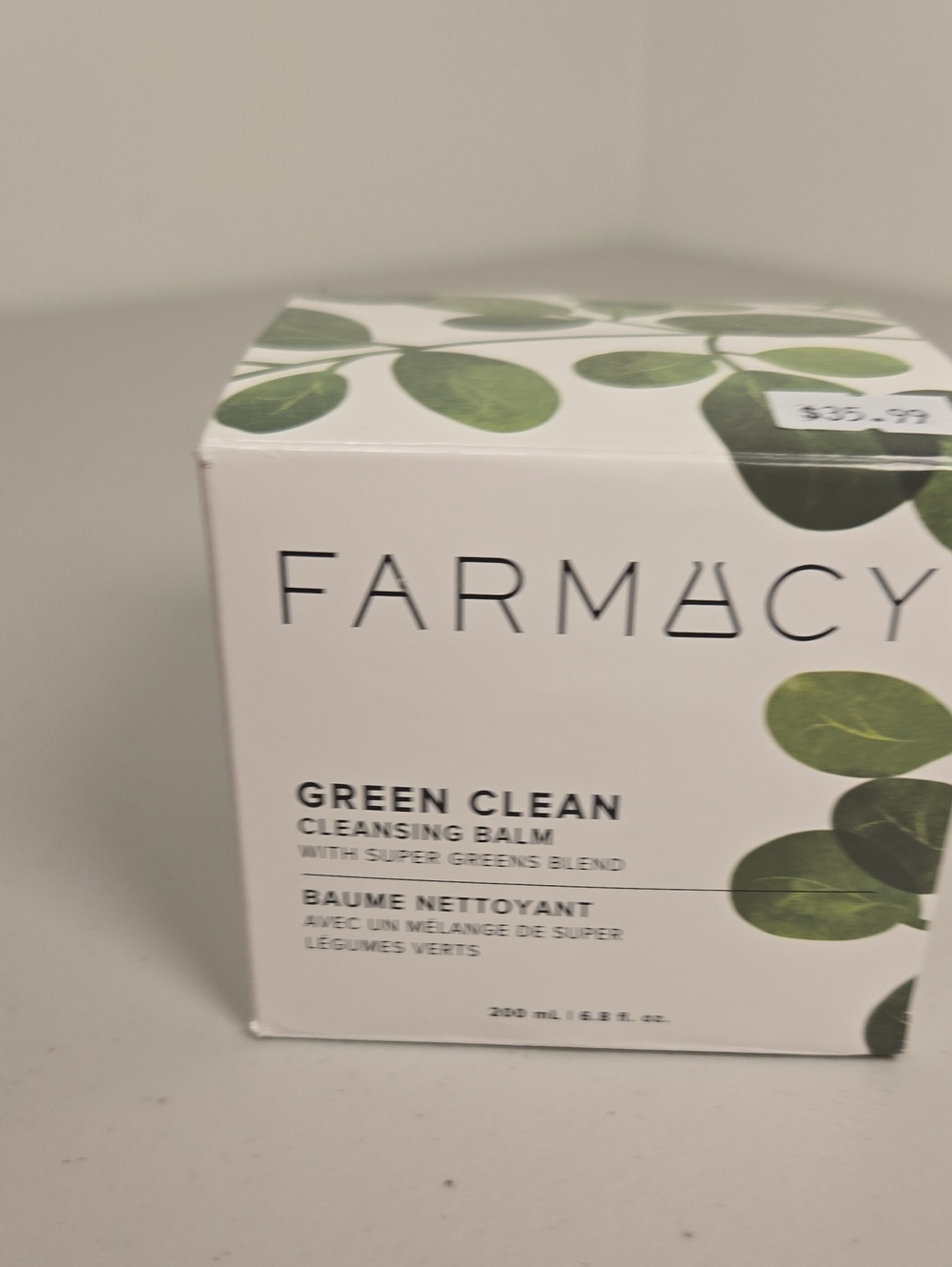 Farmacy Green Clean Cleansing Balm — White & Green Packaging